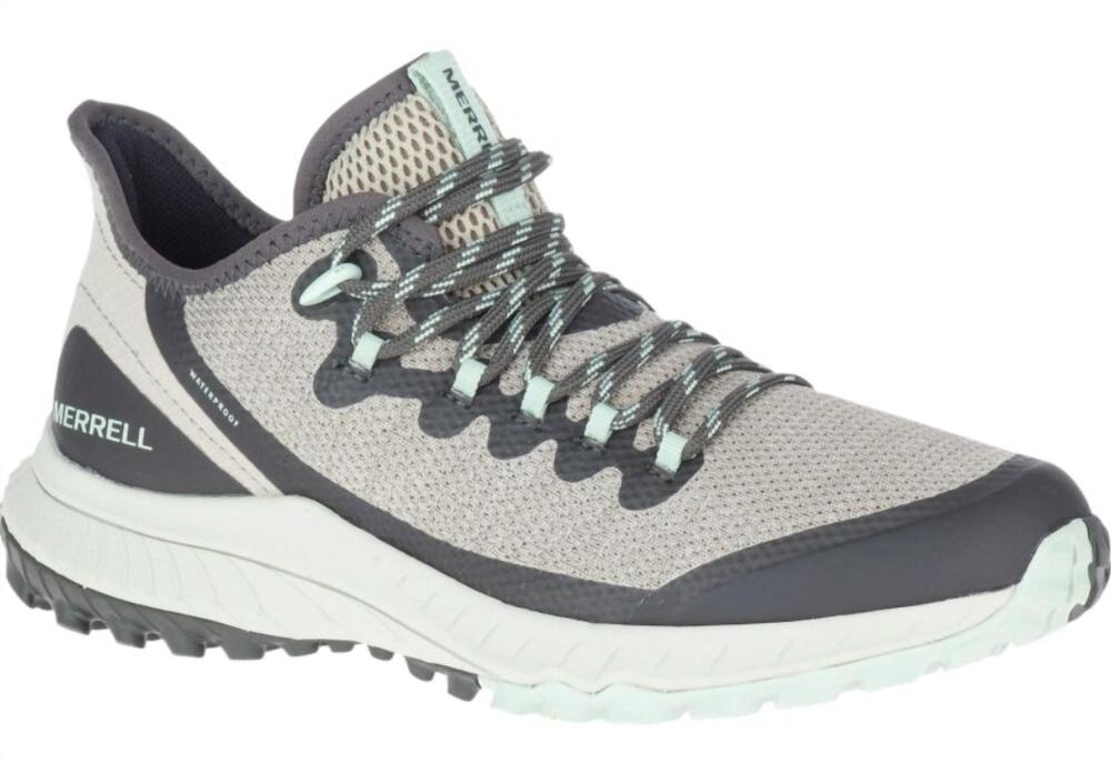 NEW MERRELL women's bravada waterproof shoe in aluminum